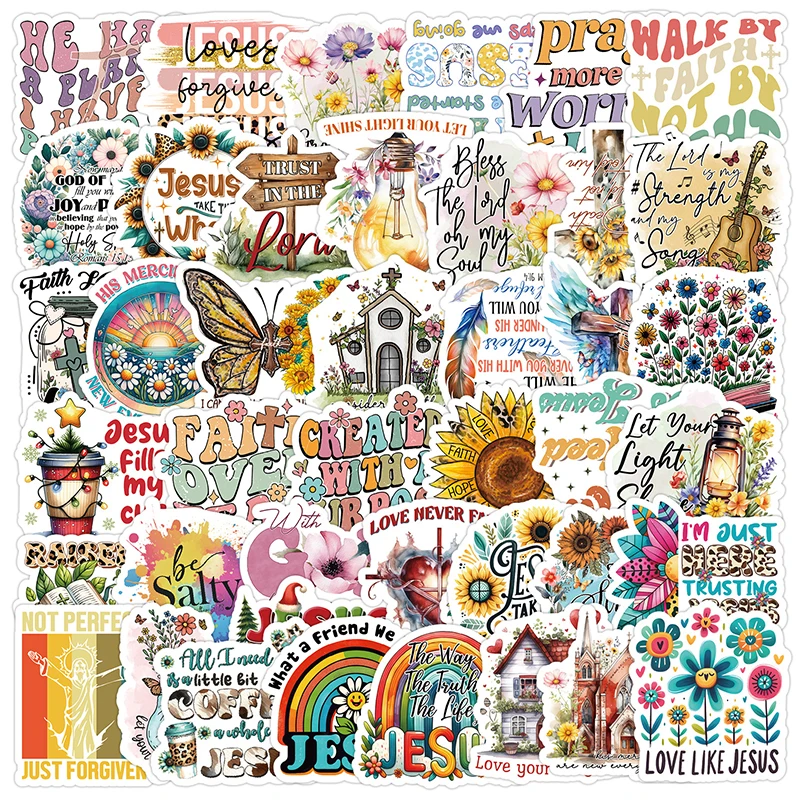 Kids Toys Quotes - 50PCS Stiker Grafiti Kata-kata Inspiratif Kartun