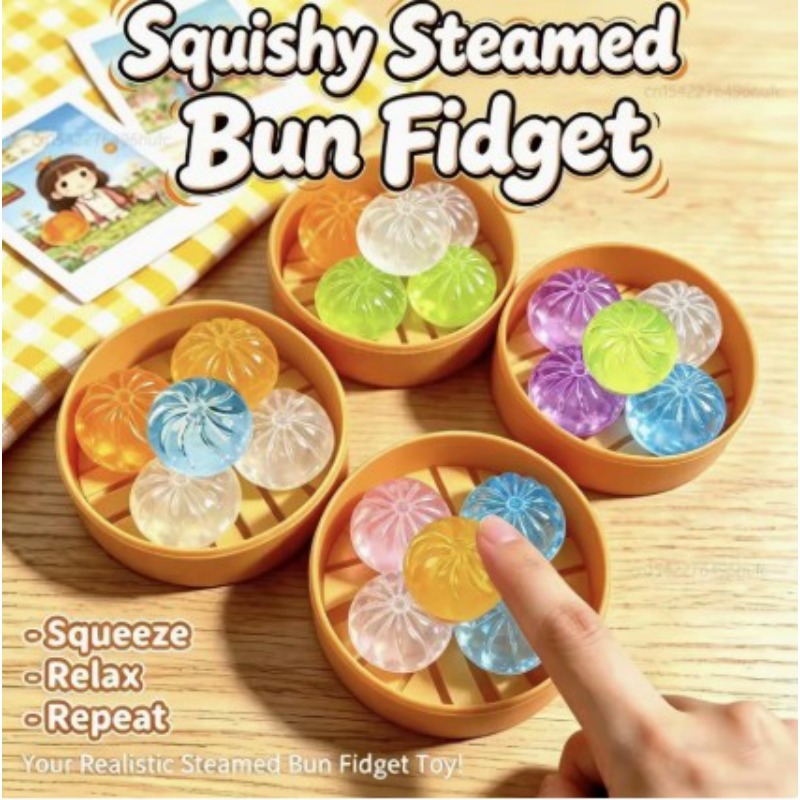 Kids Toys Under $5 - Mini Crystal Bun Squeezing Le Can