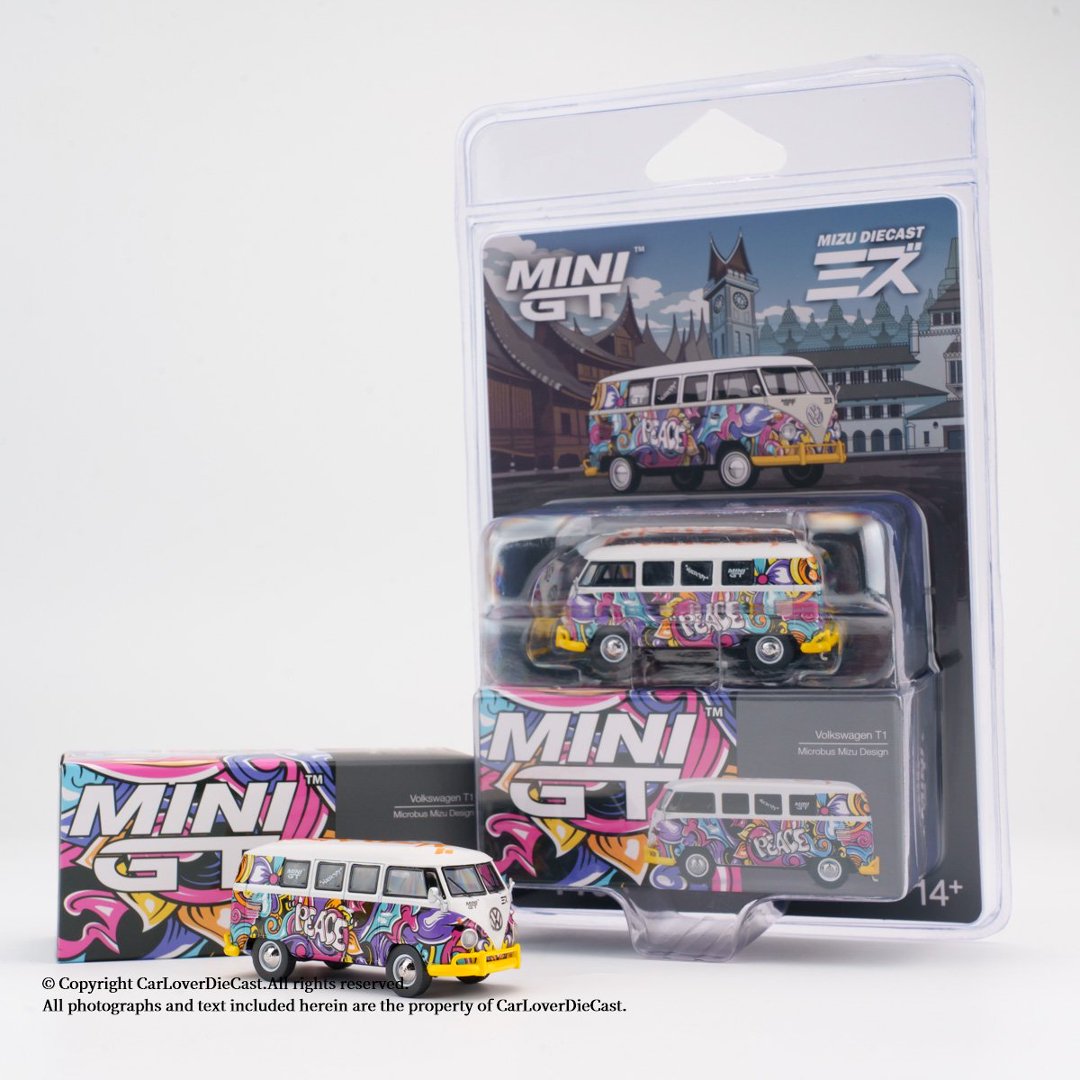 Kids Y Toys - MINIGT 1:64 Volkswagen T1 Microbus Mizu
