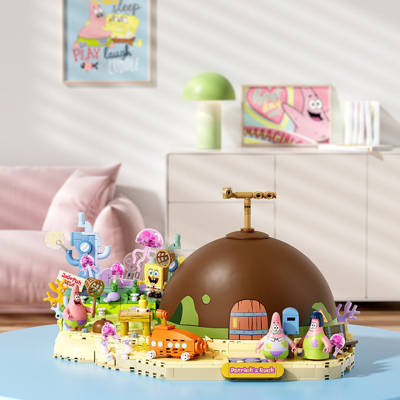 Kids Toys House - Set Blok Bangunan Spongebob Patrick Star