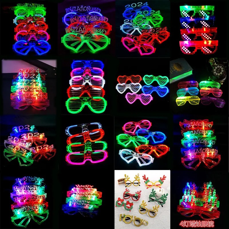 Kids Toys Christmas 2025 - 24pcs Kacamata LED Anak Dewasa 2025