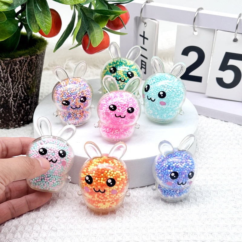 Kids Toys Basket - 3 Buah Bola Stres Kelinci Licin