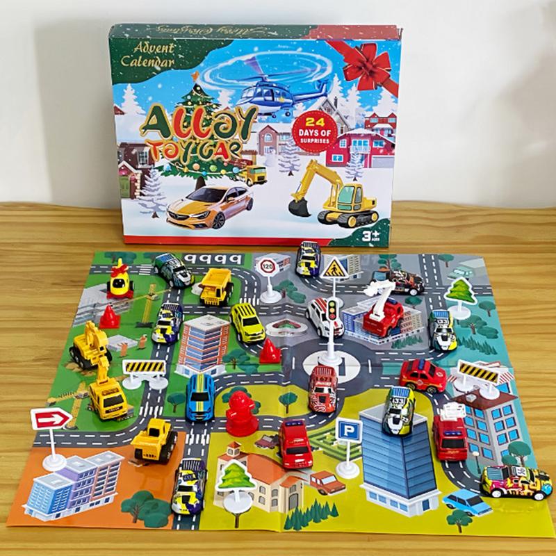 Kids Toys Christmas 2025 - 24pcs Set Mainan Mobil Kalender Advent