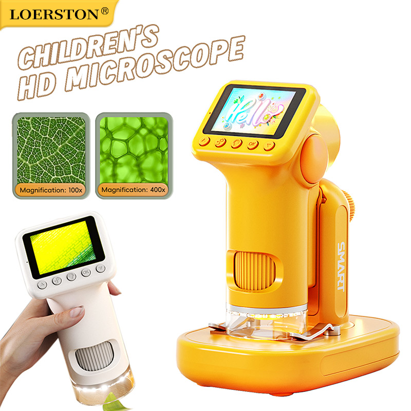 Microscope Kids Science - Mikroskop Genggam 1600X Layar 2 Inci