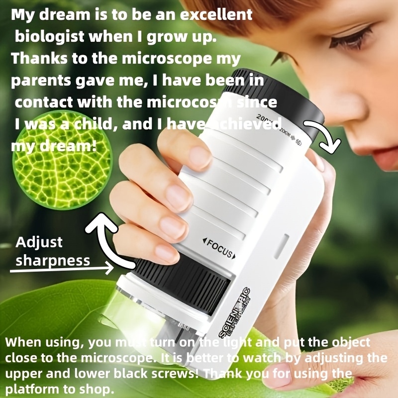 Kit Mikroskop Genggam Mainan E - Microscope Kids Science ulasan dan harga